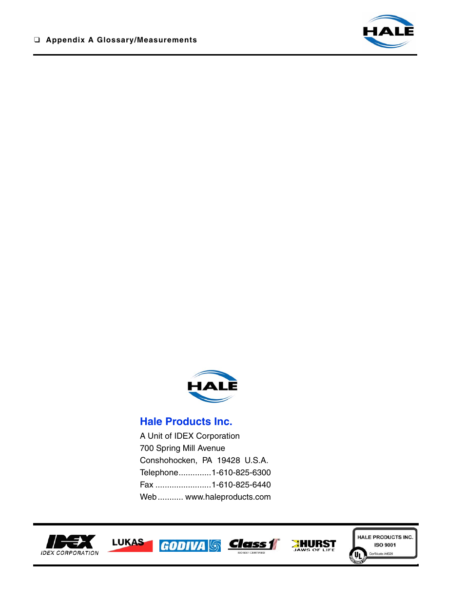 Hale products inc | Hale MBP Booster User Manual | Page 101 / 116