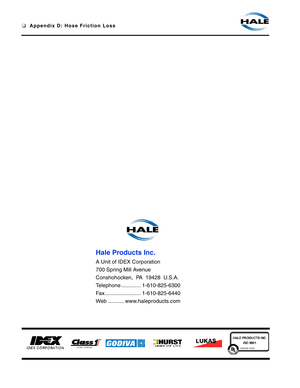 Hale products inc | Hale MBP Booster User Manual | Page 105 / 116