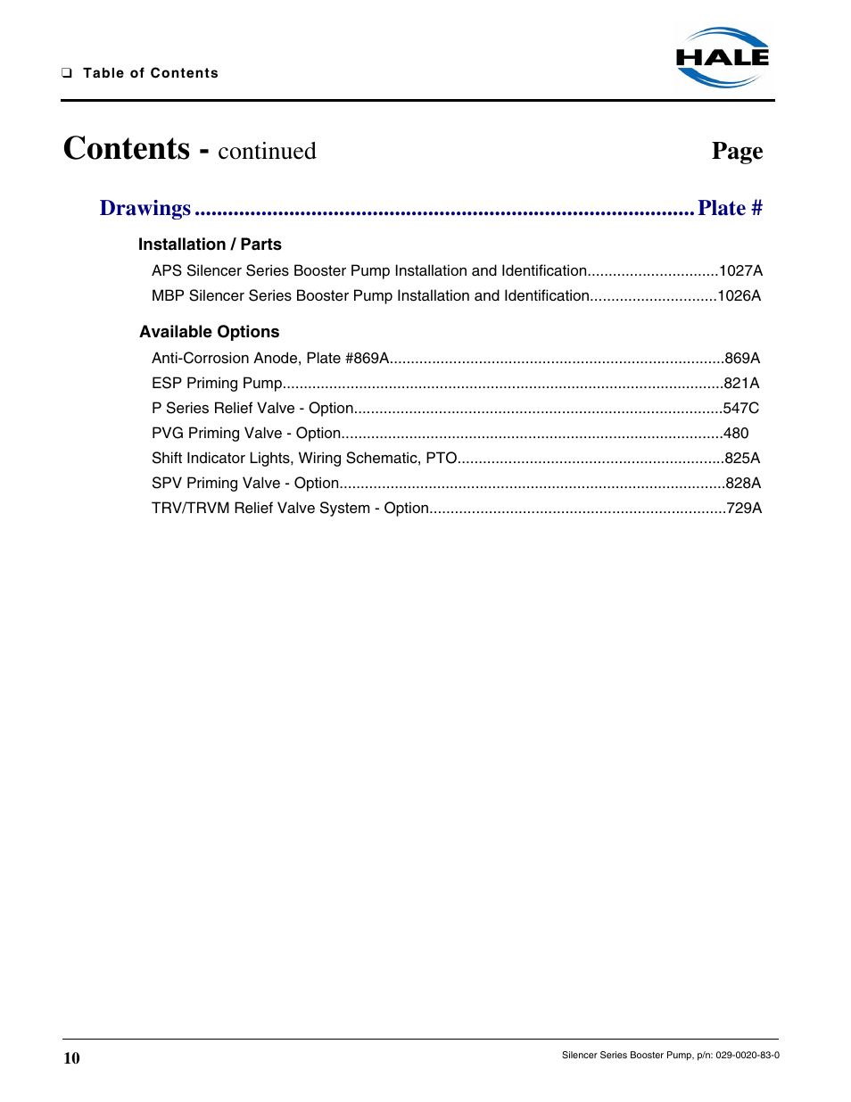 Hale MBP Booster User Manual | Page 11 / 116