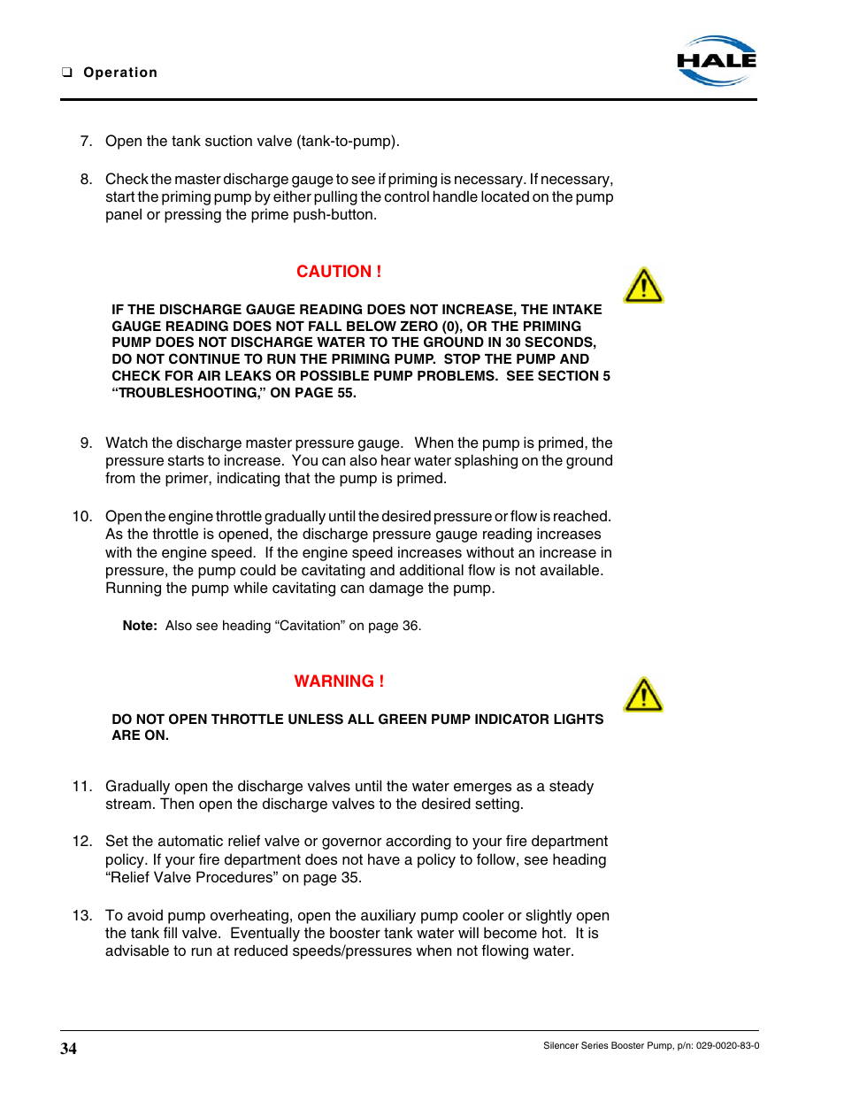 Hale MBP Booster User Manual | Page 35 / 116