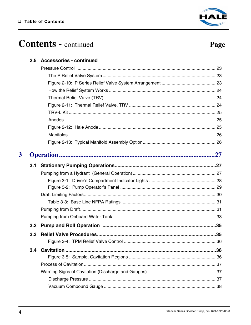 Hale MBP Booster User Manual | Page 5 / 116