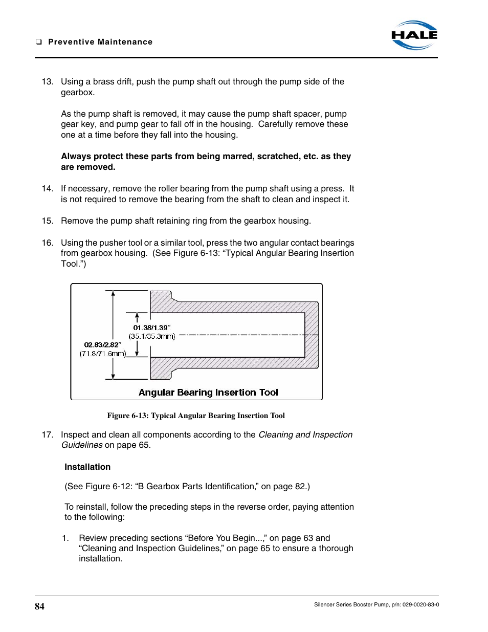 Installation | Hale MBP Booster User Manual | Page 85 / 116