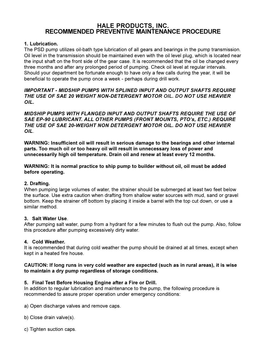 Hale PSD User Manual | Page 17 / 34