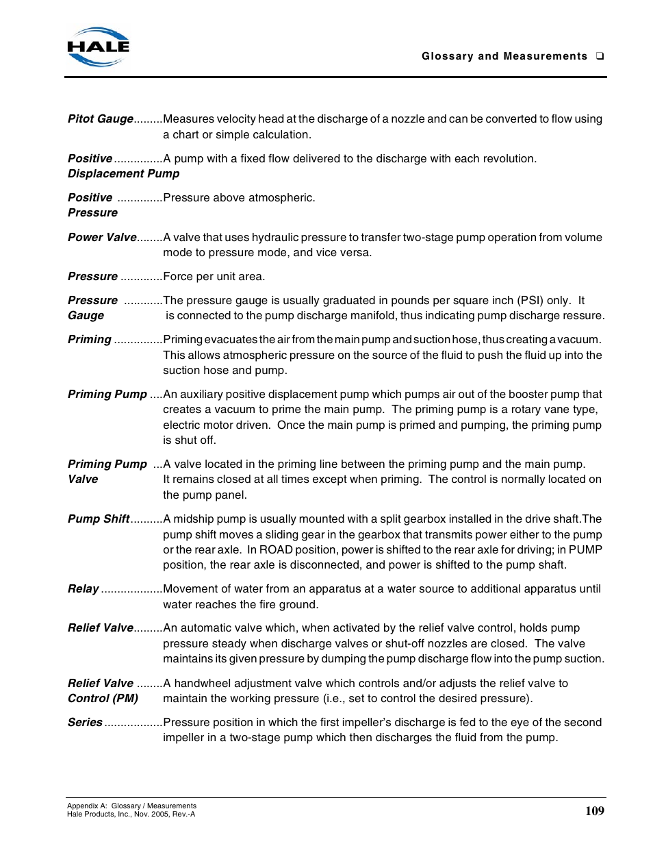 Hale RSD User Manual | Page 109 / 150