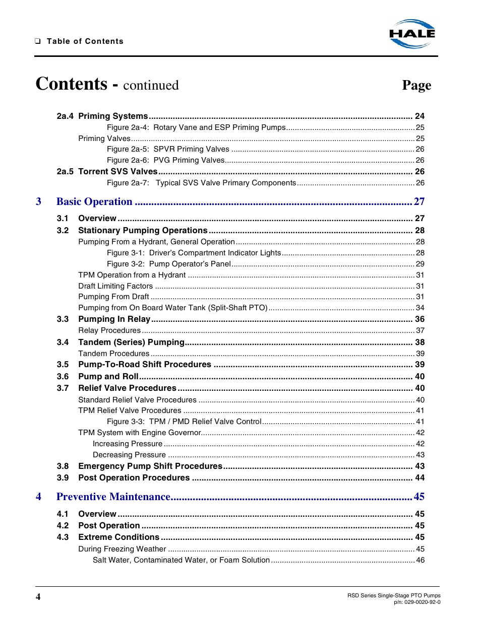 Hale RSD User Manual | Page 4 / 150