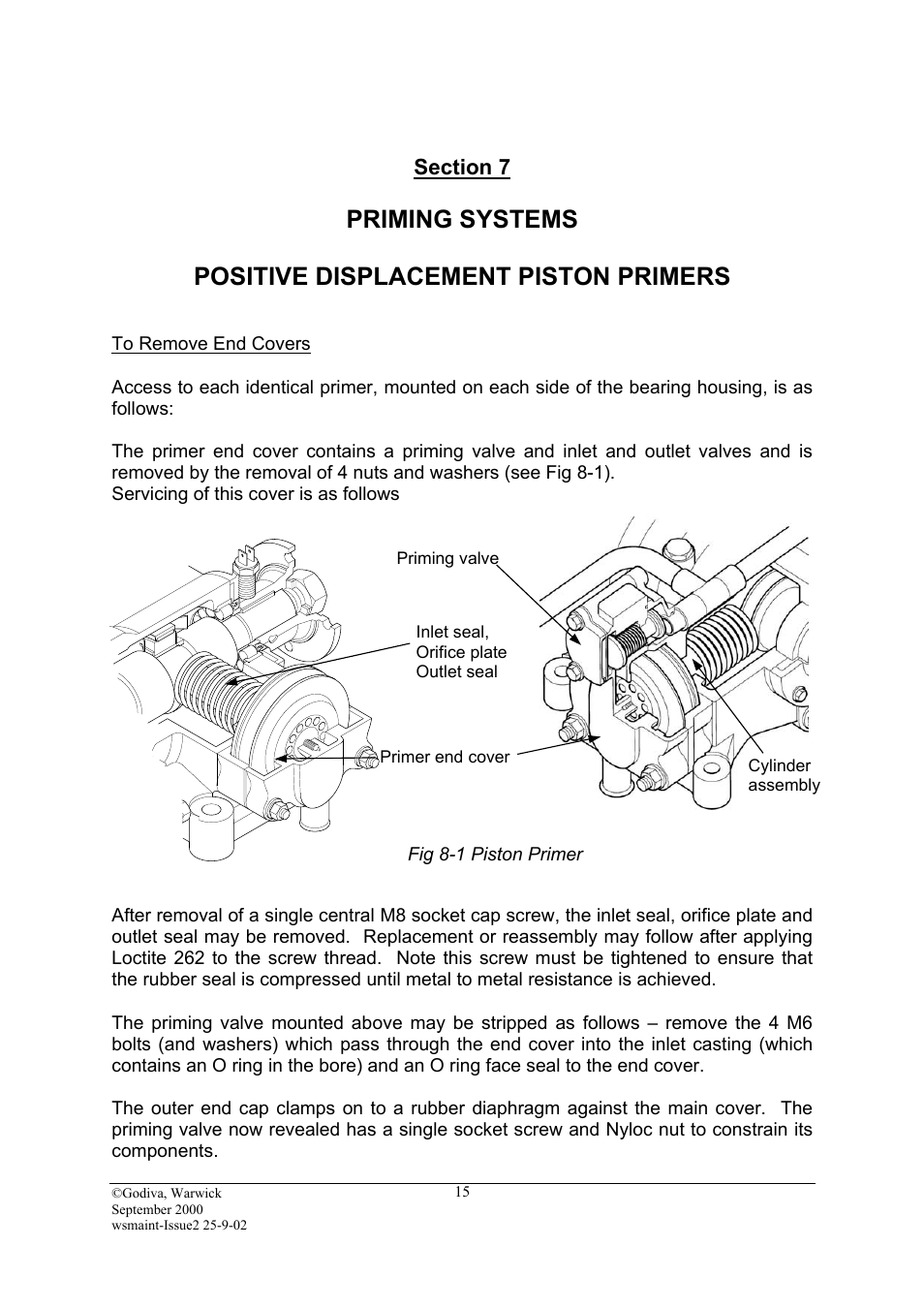 Section 7, To remove end covers | Hale SMR User Manual | Page 15 / 32