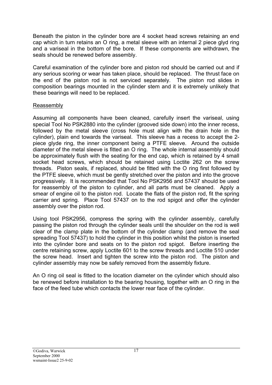 Reassembly | Hale SMR User Manual | Page 17 / 32