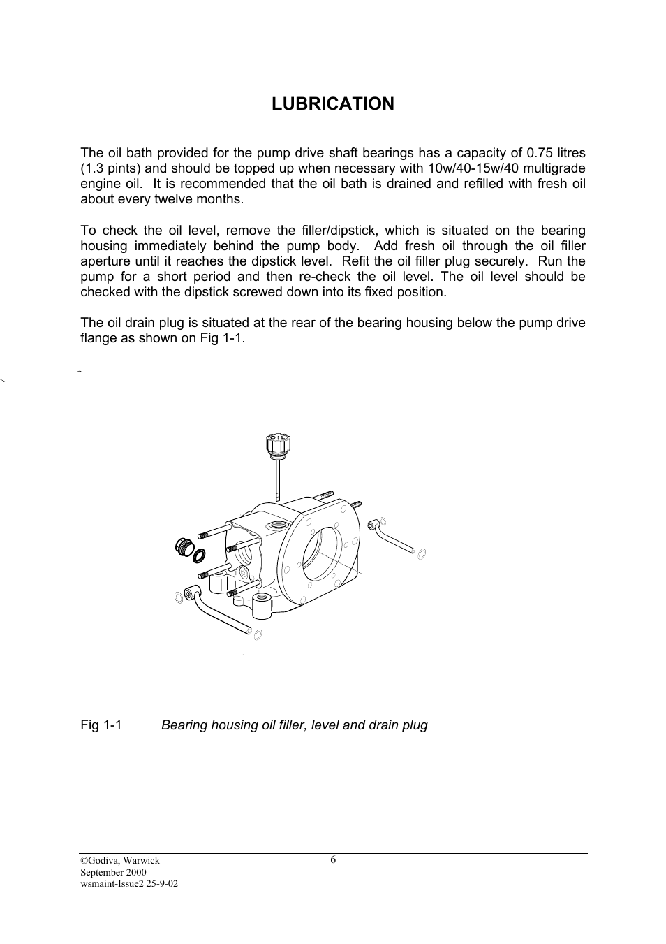 Lubrication | Hale SMR User Manual | Page 6 / 32