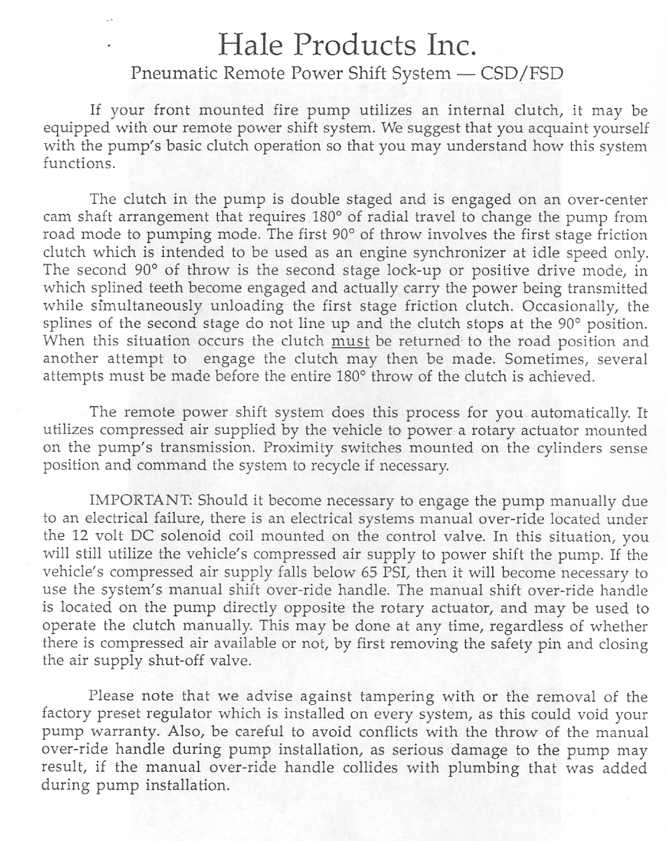 Hale CSD User Manual | Page 22 / 34