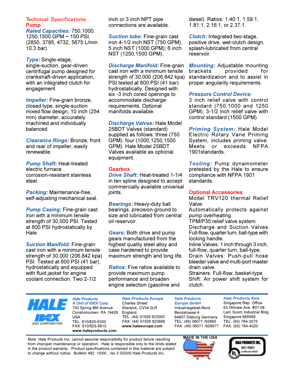 Hale HFM User Manual | Page 6 / 42