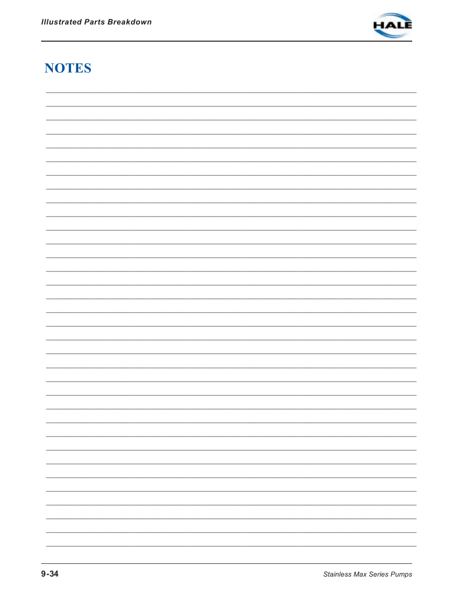 Hale SMD User Manual | Page 34 / 42