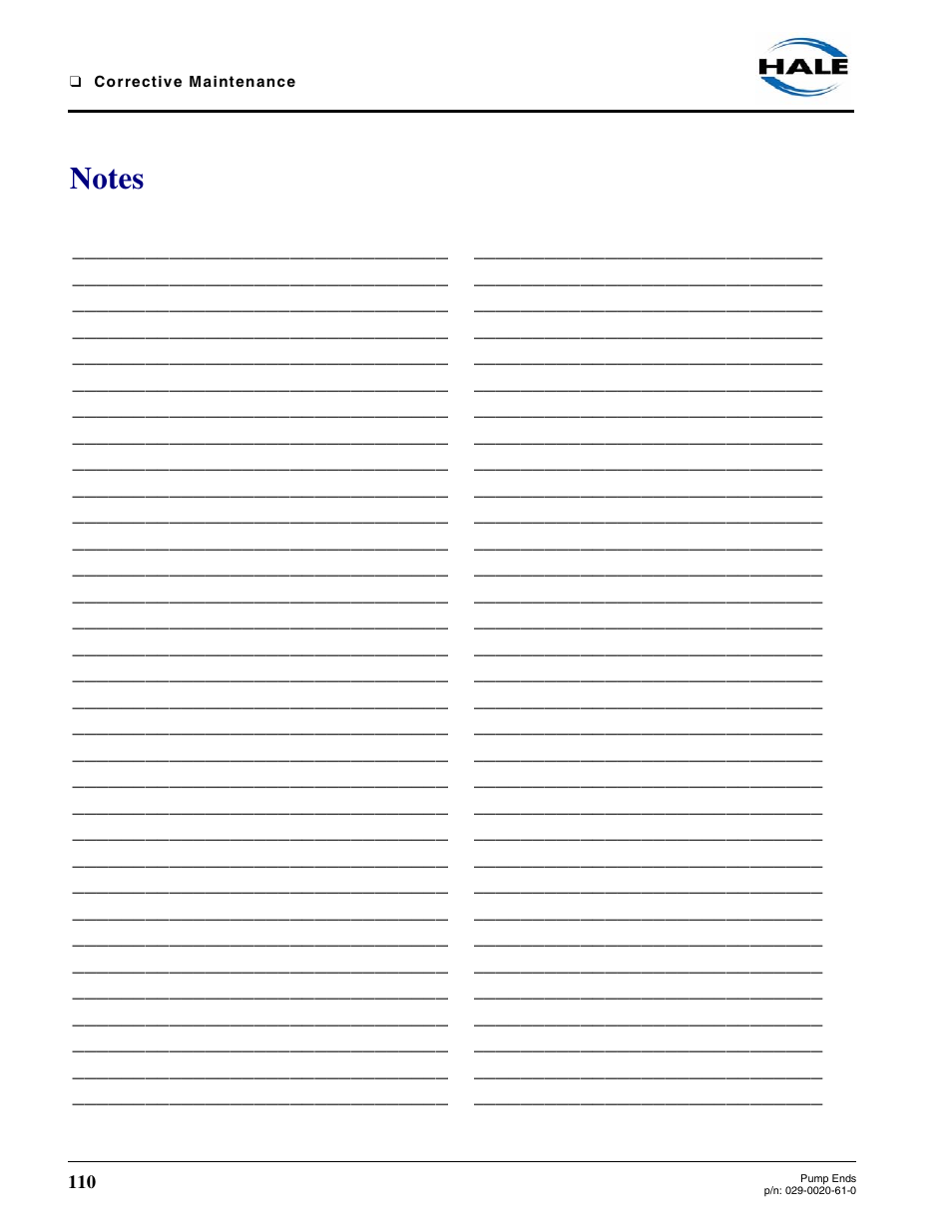 Hale 80FC User Manual | Page 110 / 190