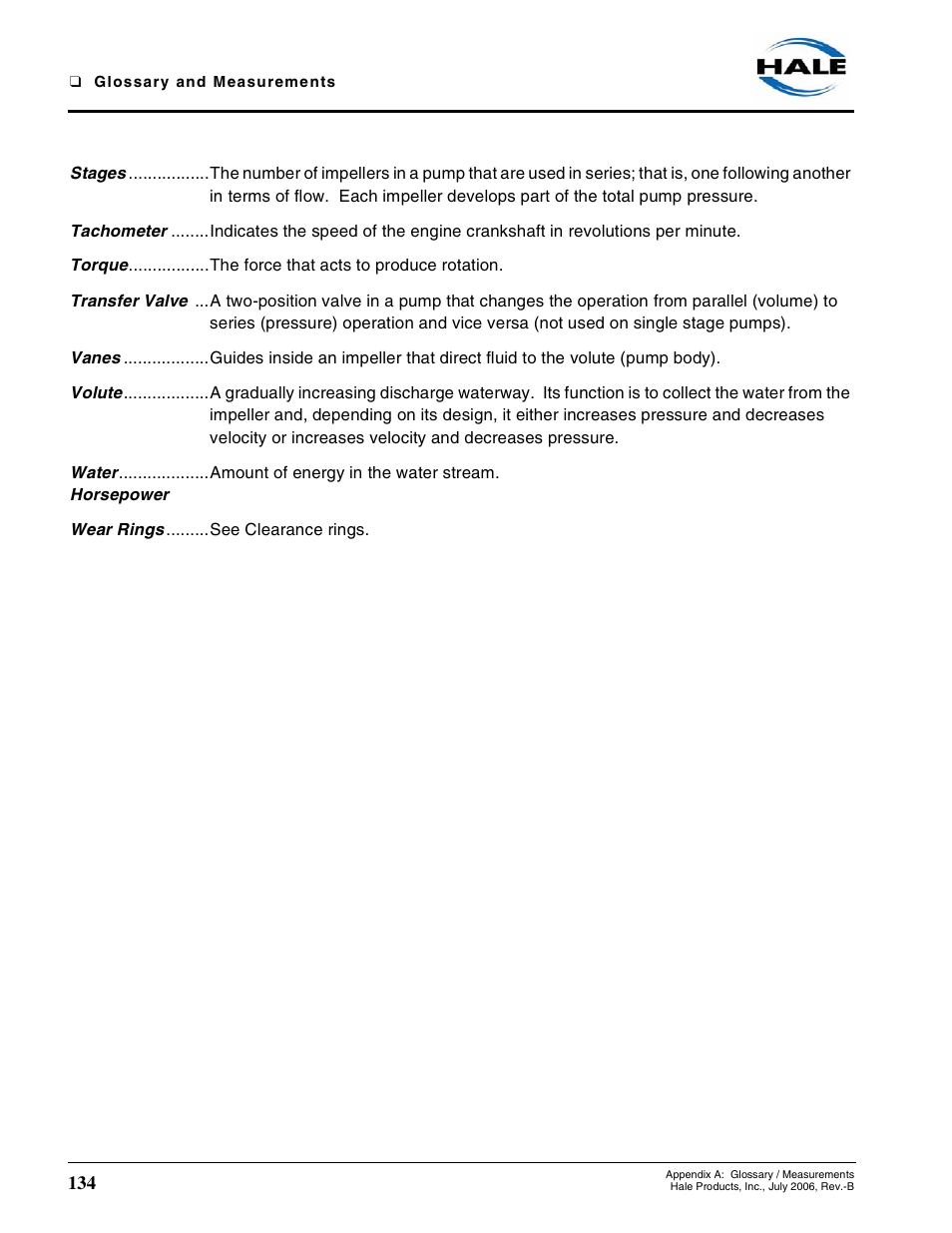 Hale 80FC User Manual | Page 134 / 190