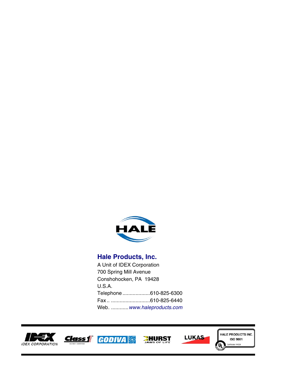 Hale 80FC User Manual | Page 190 / 190