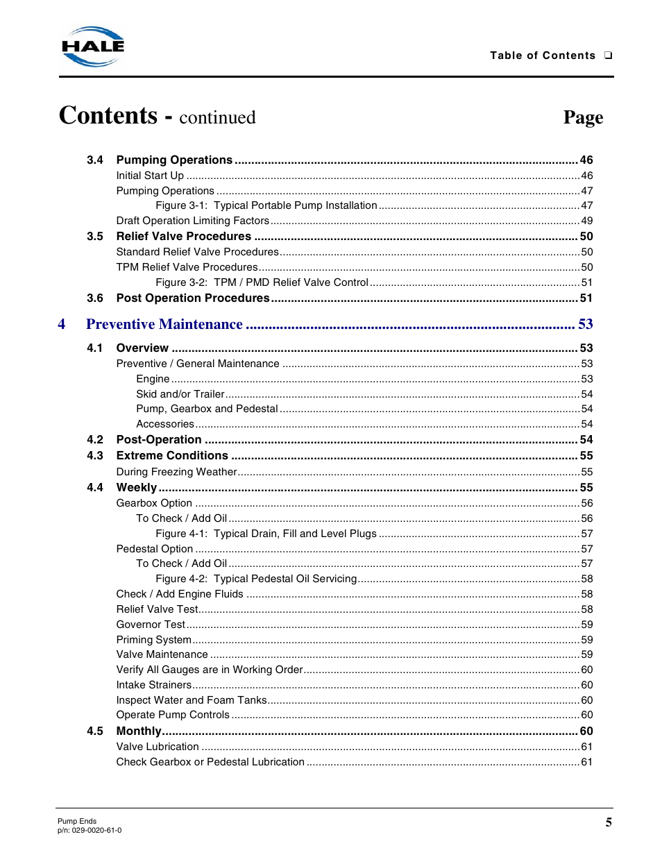 Hale 80FC User Manual | Page 5 / 190
