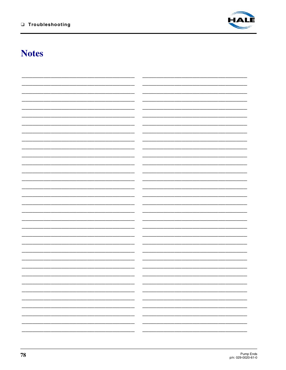 Hale 80FC User Manual | Page 78 / 190