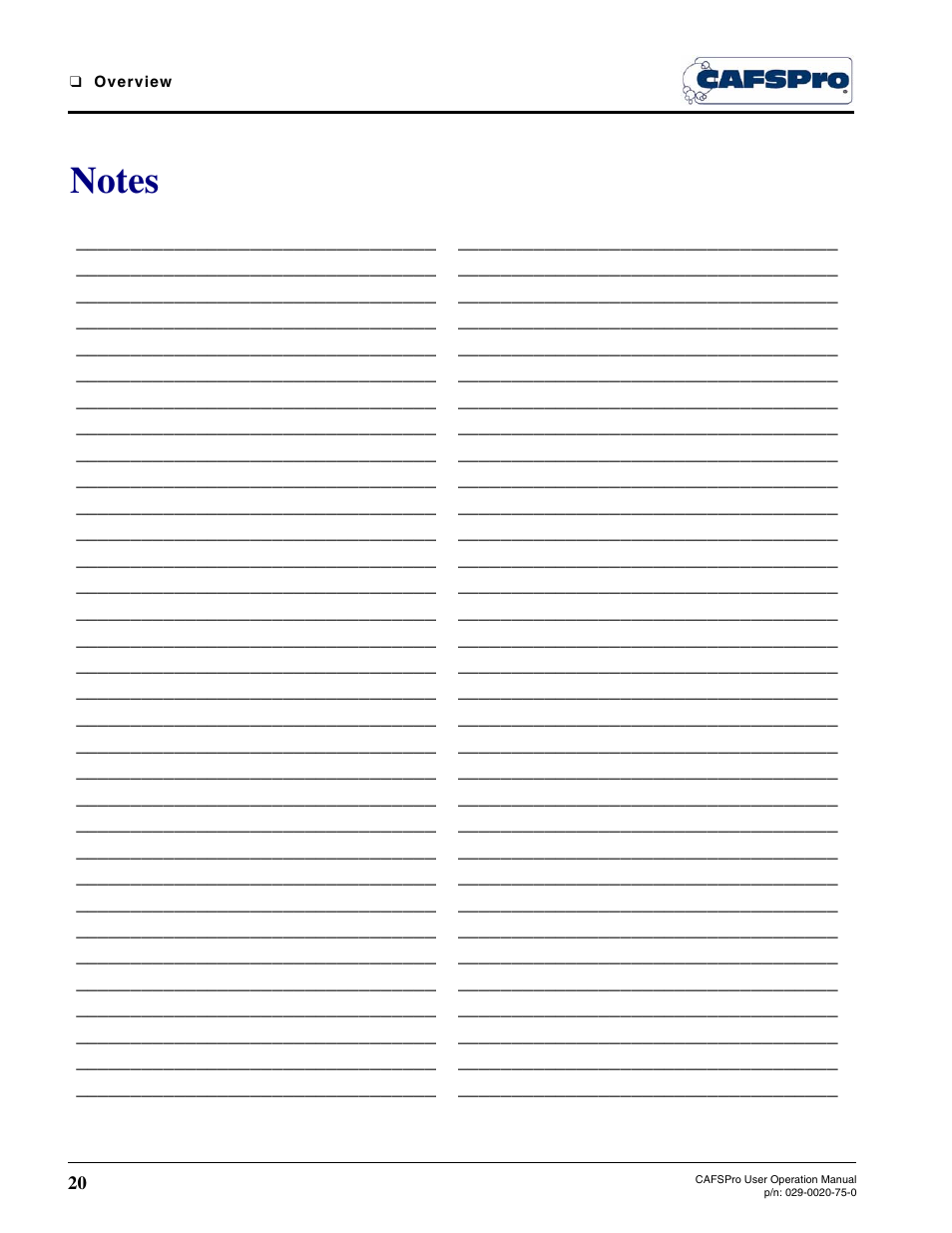 Hale CAFSPro User Manual | Page 20 / 72