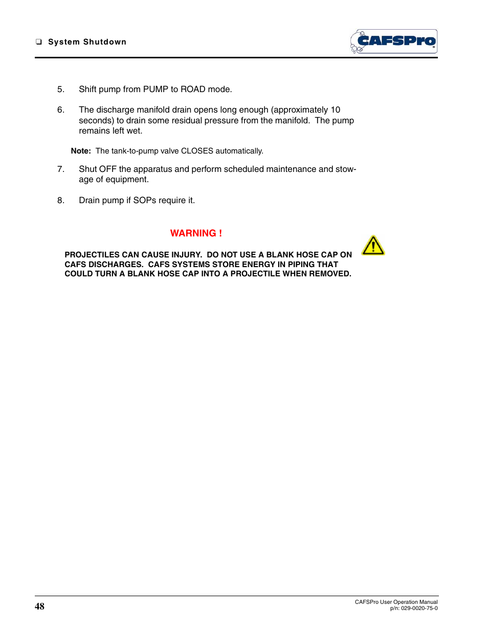 Hale CAFSPro User Manual | Page 48 / 72