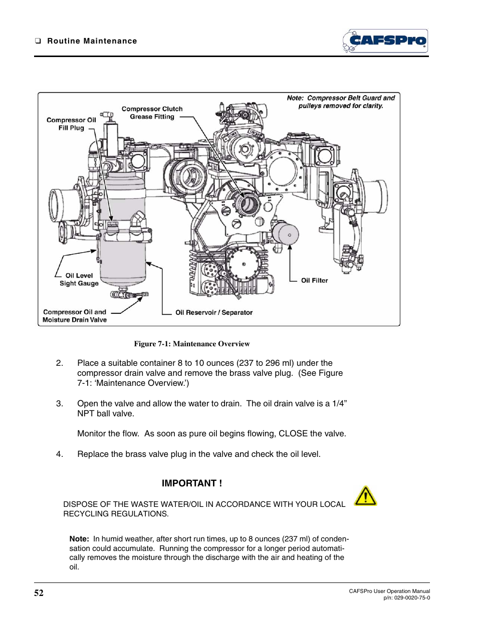 Figure 7-1: maintenance overview | Hale CAFSPro User Manual | Page 52 / 72