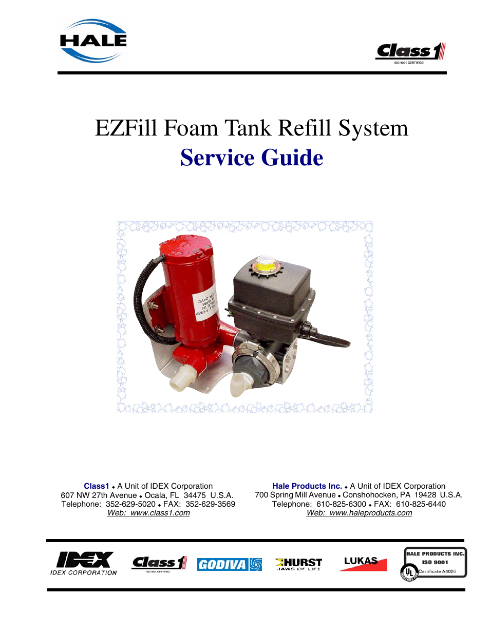 Ezfill foam service, 029-0020-82-0, rev-b.pdf, Ezfill service guide, 029-0020-82-0, Ezfill foam tank refill system service guide | Class1 EZFill Foam Refill User Manual | Page 32 / 46