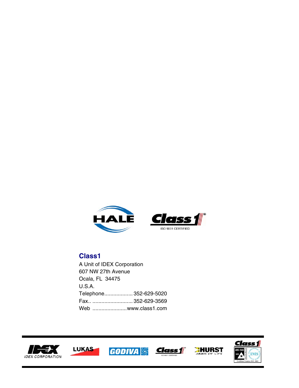 Class 1 | Class1 EZFill Foam Refill User Manual | Page 45 / 46