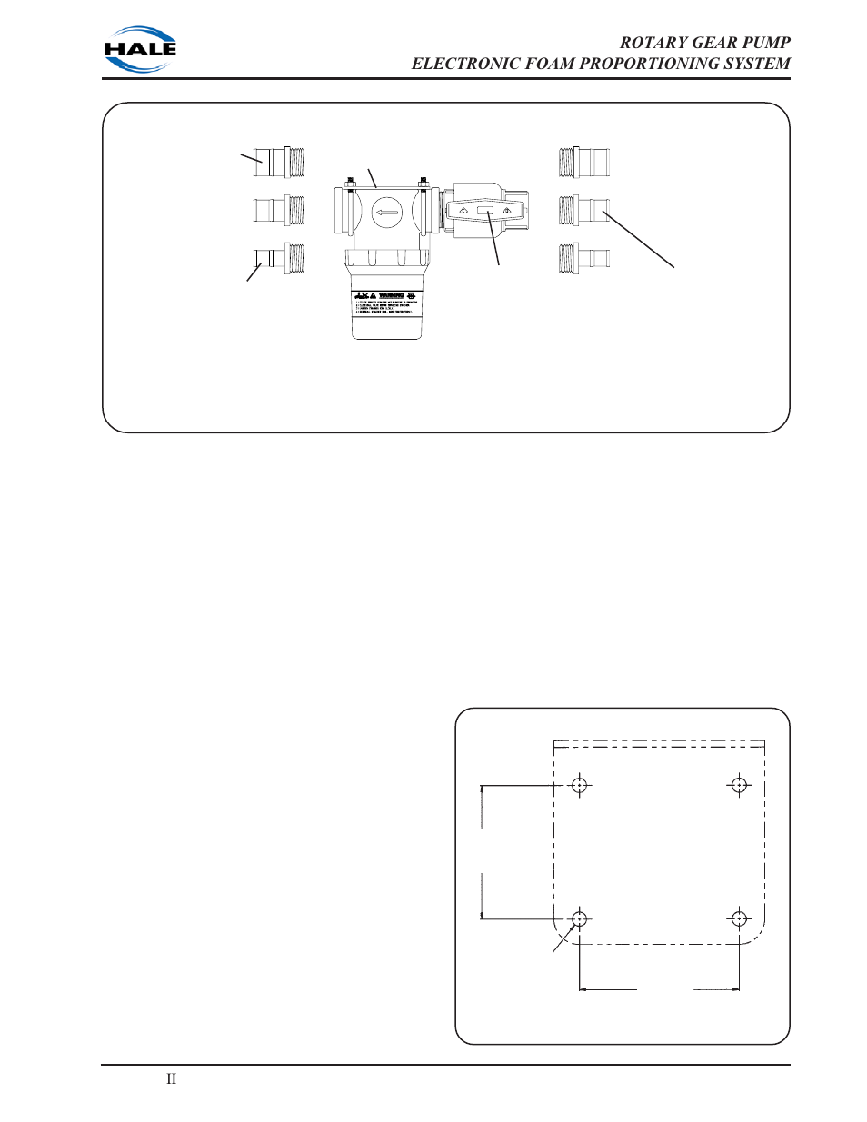 Figure 2-12. in-line strainer/valve installation | Hale 5.0 FoamLogix User Manual | Page 47 / 122