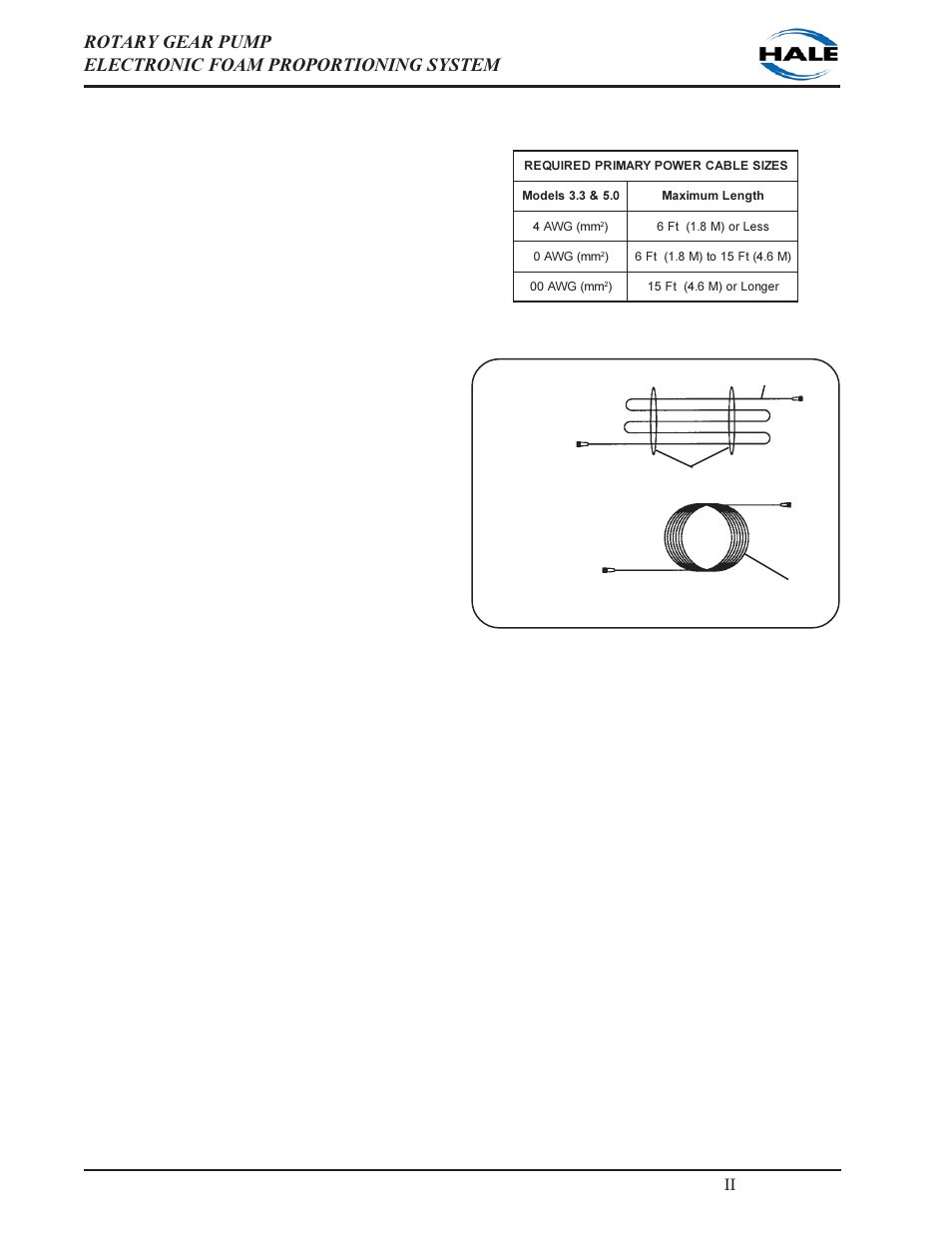 Don't, Figure 2-30. extra cable storage, Primary power supply connection | Table 2-1, Rfi/emi, Ιι -40 | Hale 5.0 FoamLogix User Manual | Page 70 / 122