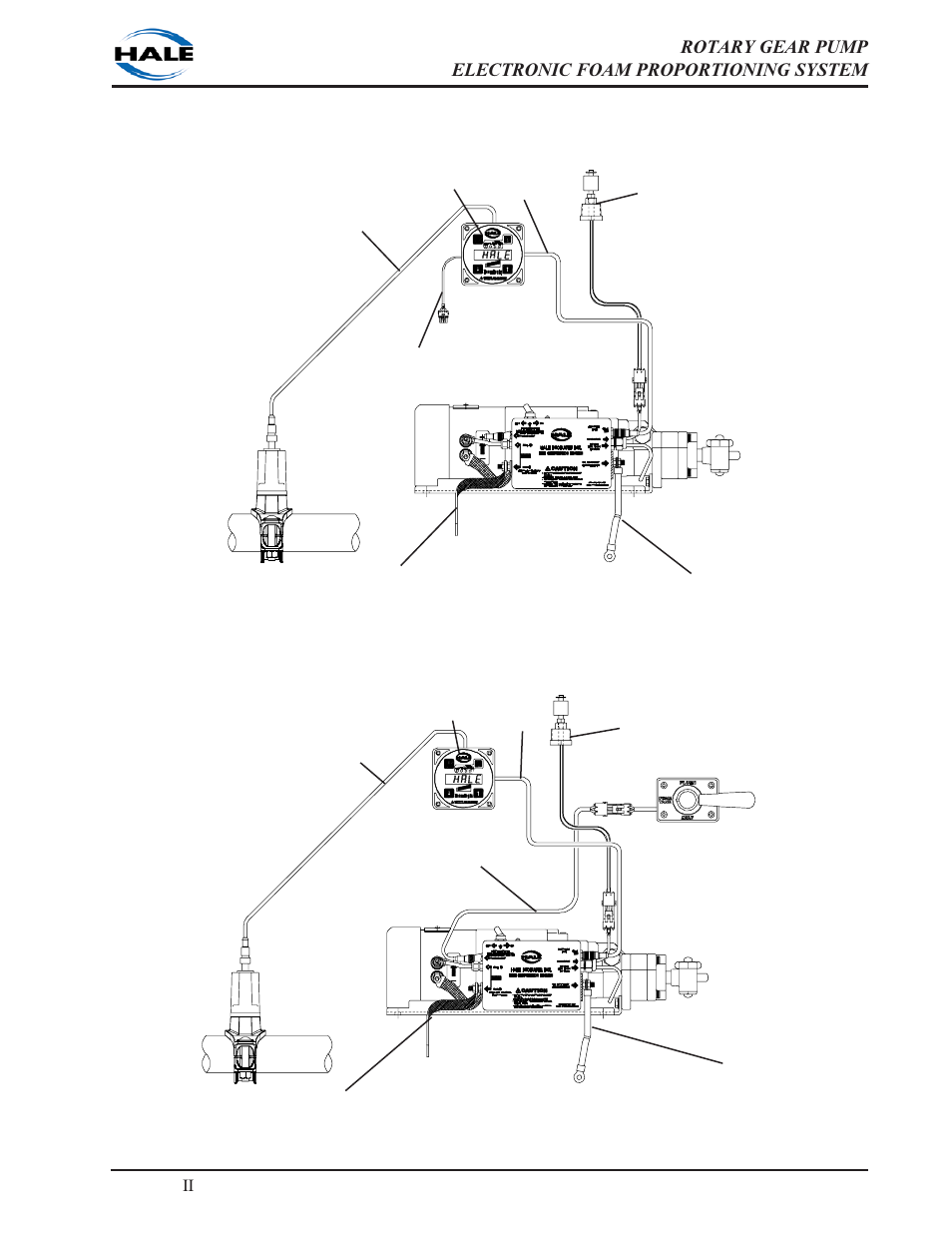 Hale foamlogix system electrical diagrams, Hale foamlogix system with mst, Hale foamlogix system (no tank option) | Ιι -43 | Hale 5.0 FoamLogix User Manual | Page 73 / 122
