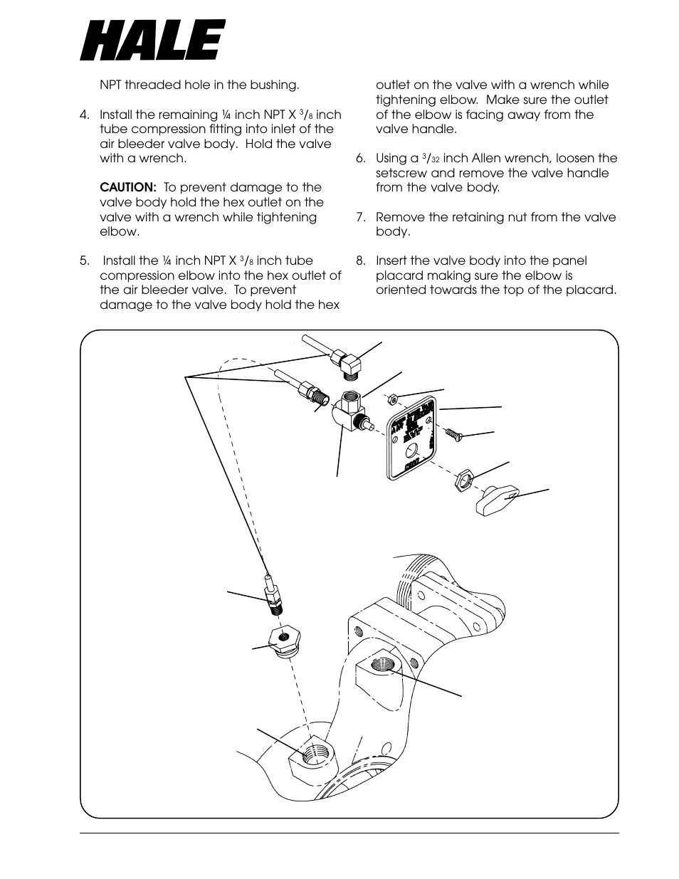 Aster, Ntake, Alve | Hale Master Intake Valve User Manual | Page 13 / 46