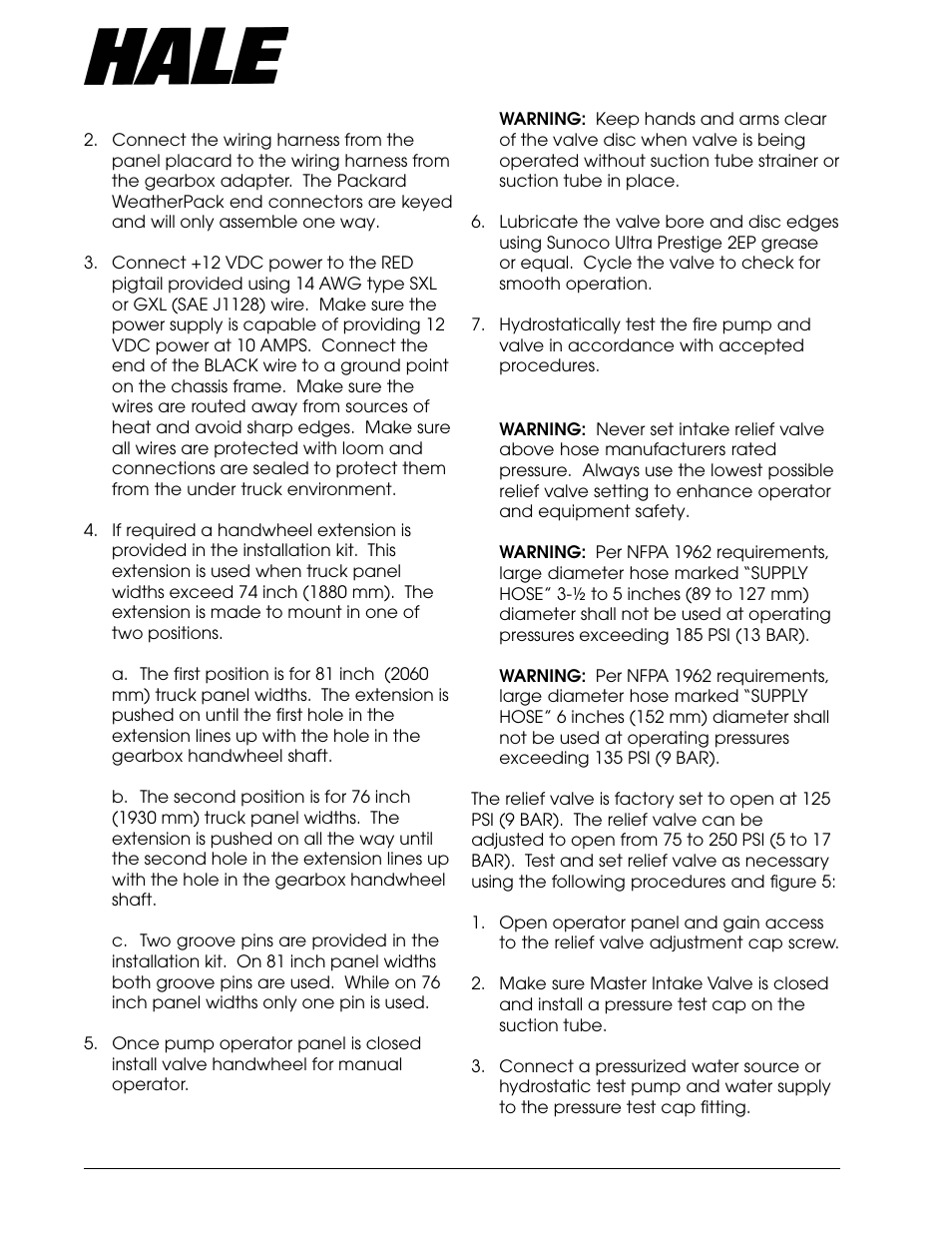 Aster, Ntake, Alve | Hale Master Intake Valve User Manual | Page 16 / 46