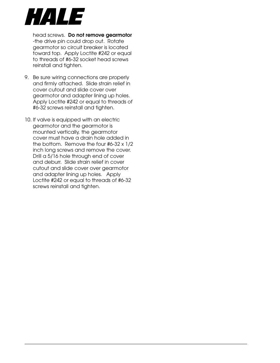 Aster, Ntake, Alve | Hale Master Intake Valve User Manual | Page 18 / 46