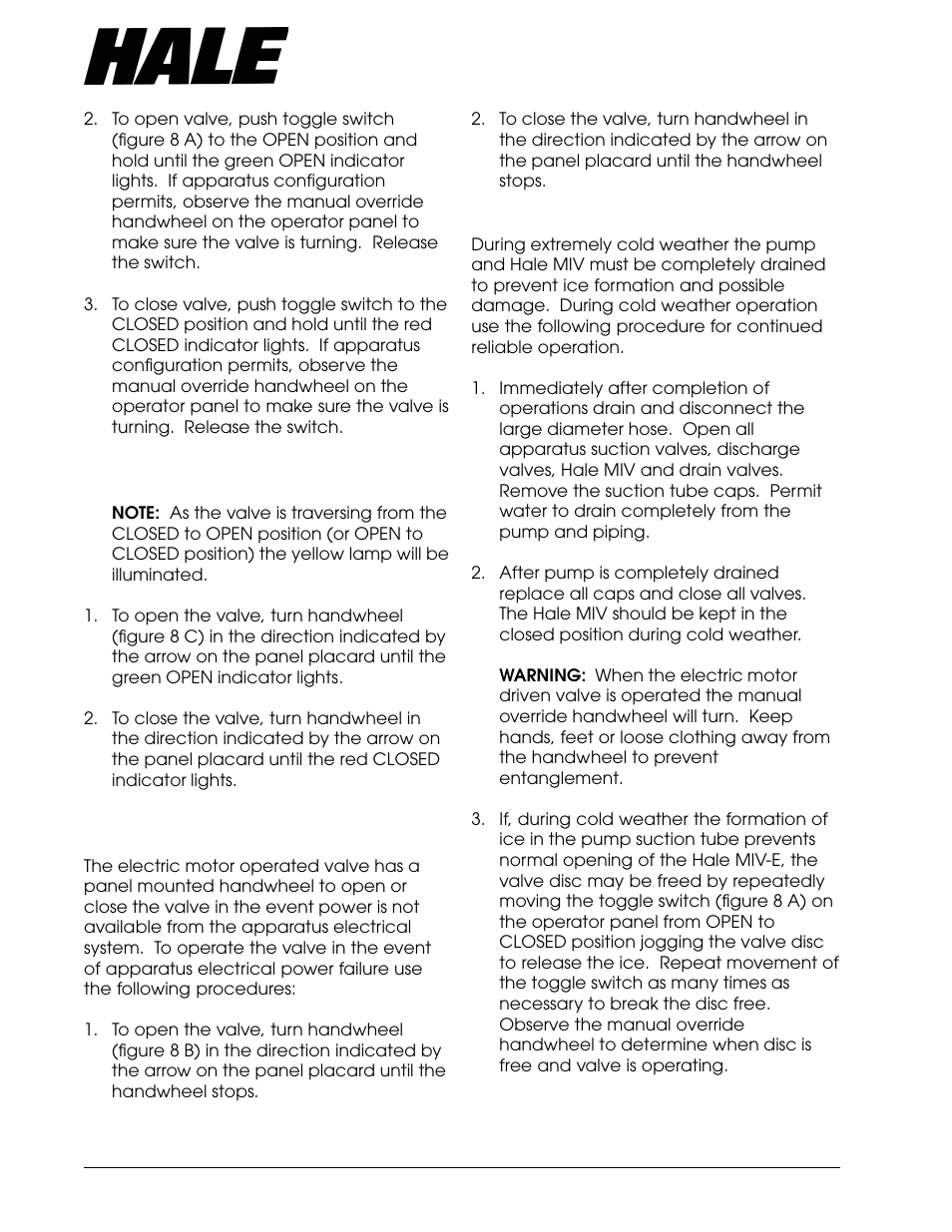 Aster, Ntake, Alve | Hale Master Intake Valve User Manual | Page 20 / 46