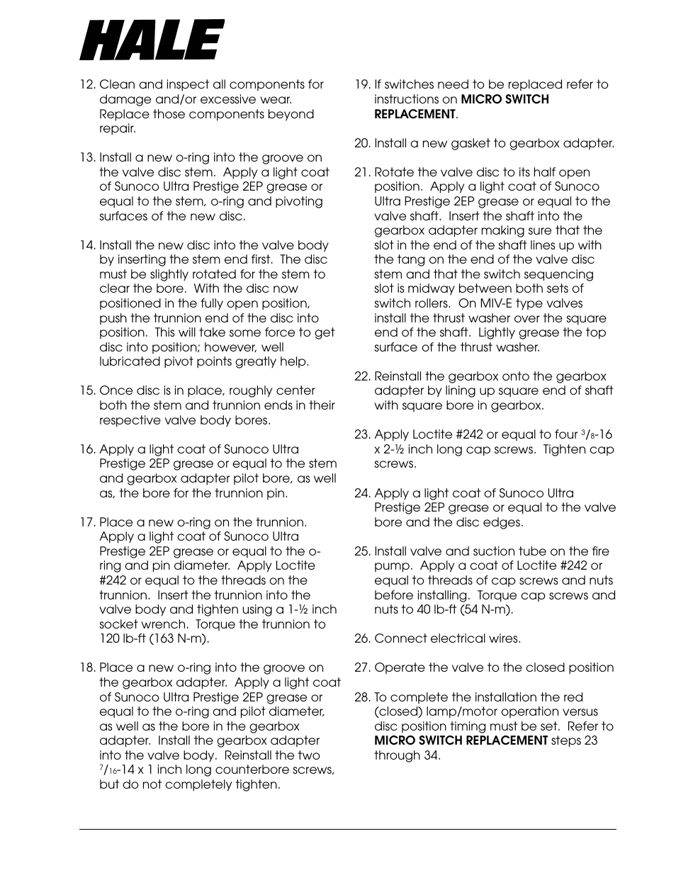 Aster, Ntake, Alve | Hale Master Intake Valve User Manual | Page 23 / 46