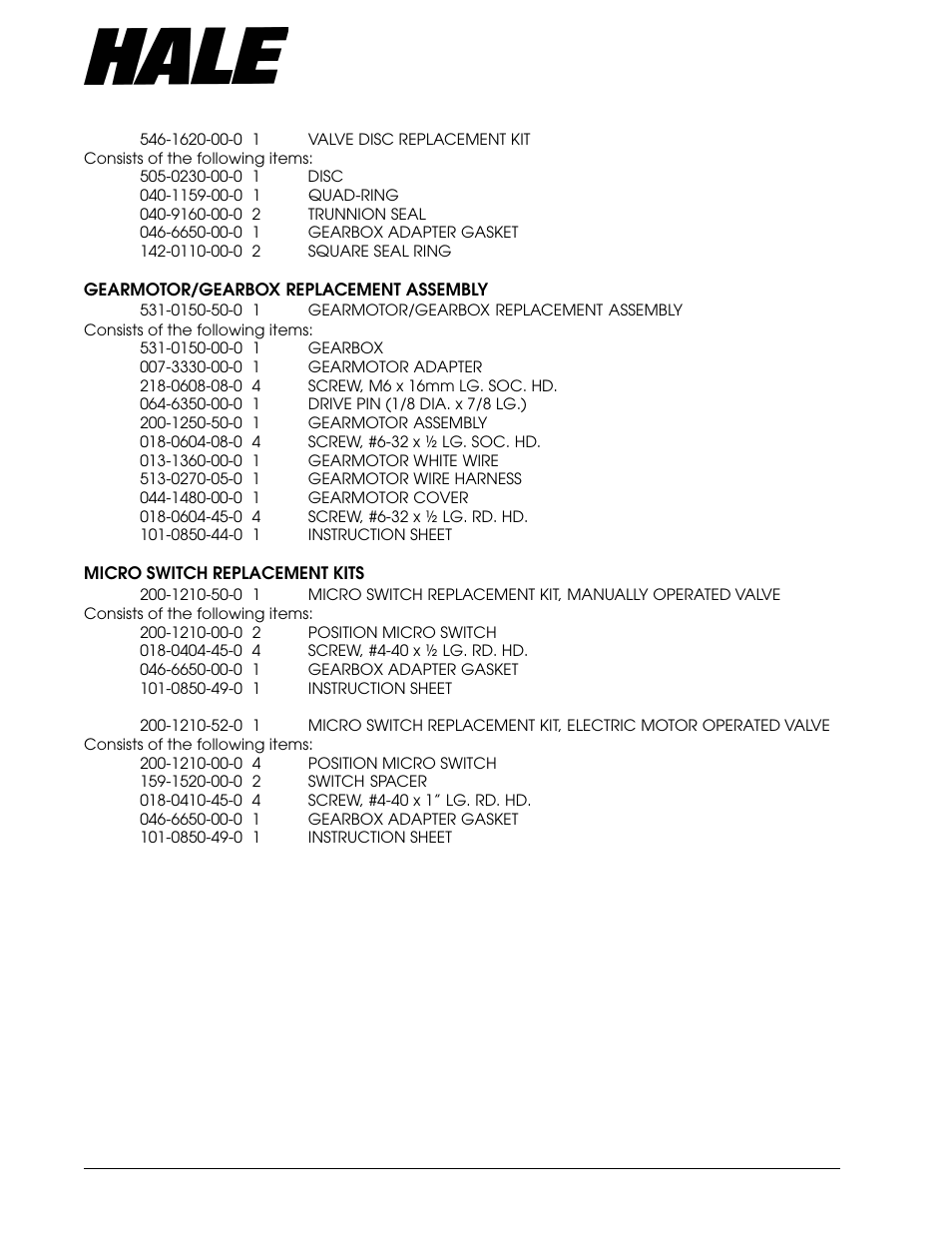 Aster, Ntake, Alve | Hale Master Intake Valve User Manual | Page 38 / 46