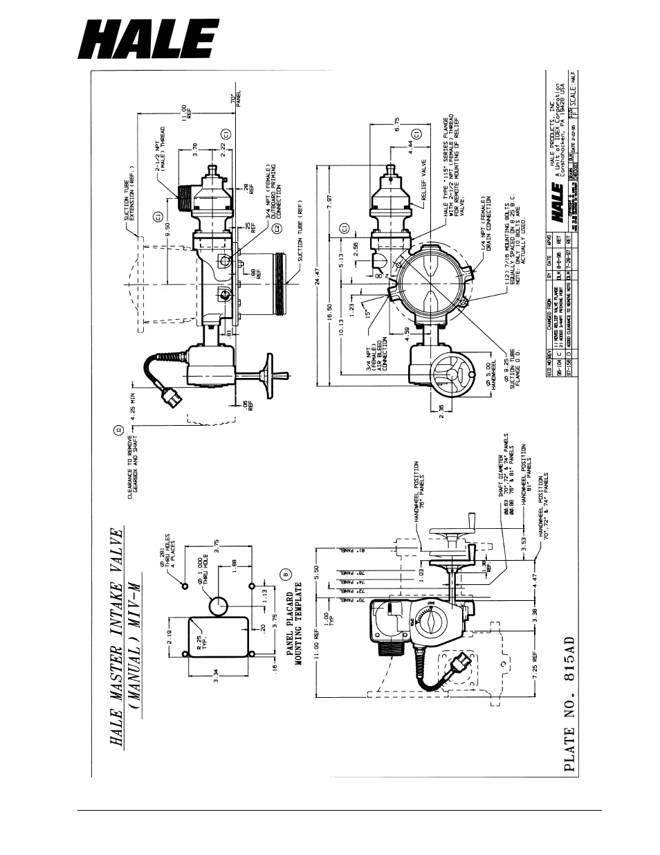 Hale Master Intake Valve User Manual | Page 43 / 46