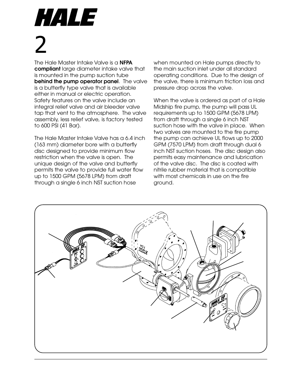 General description, Aster, Ntake | Alve | Hale Master Intake Valve User Manual | Page 5 / 46
