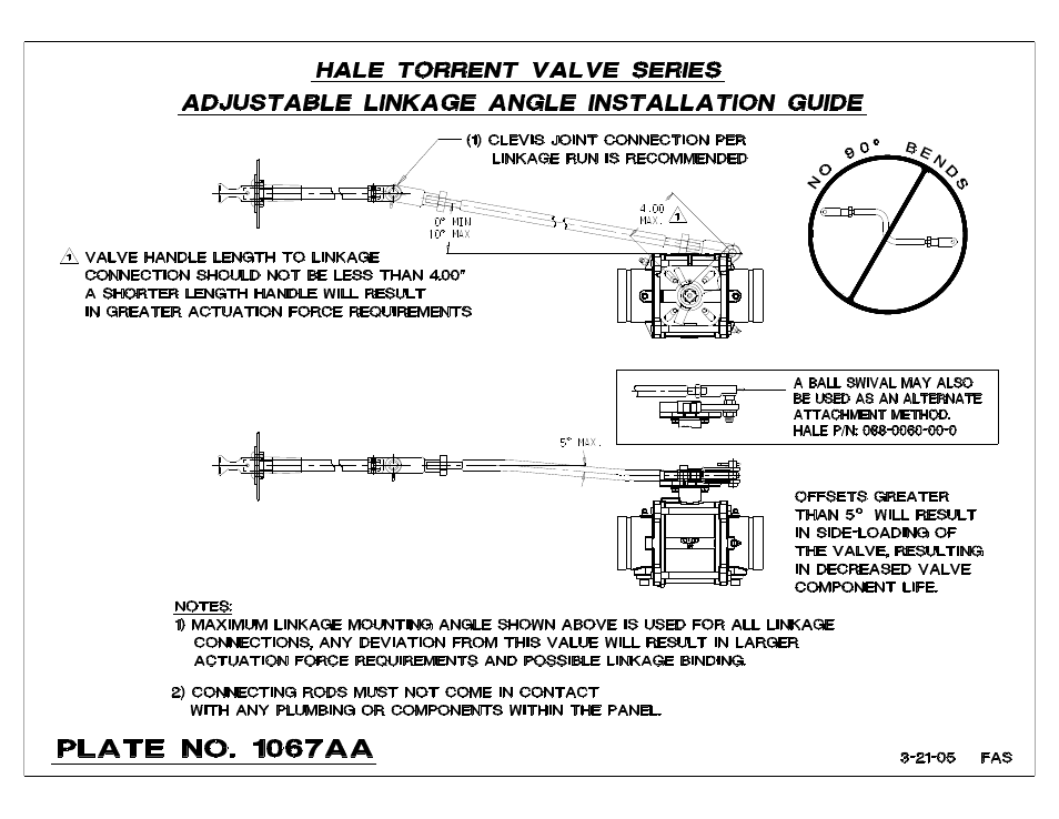 Adjustable linkage angle installation guide 7a | Hale Torrent SVS Stainless Steel Valves User Manual | Page 53 / 100