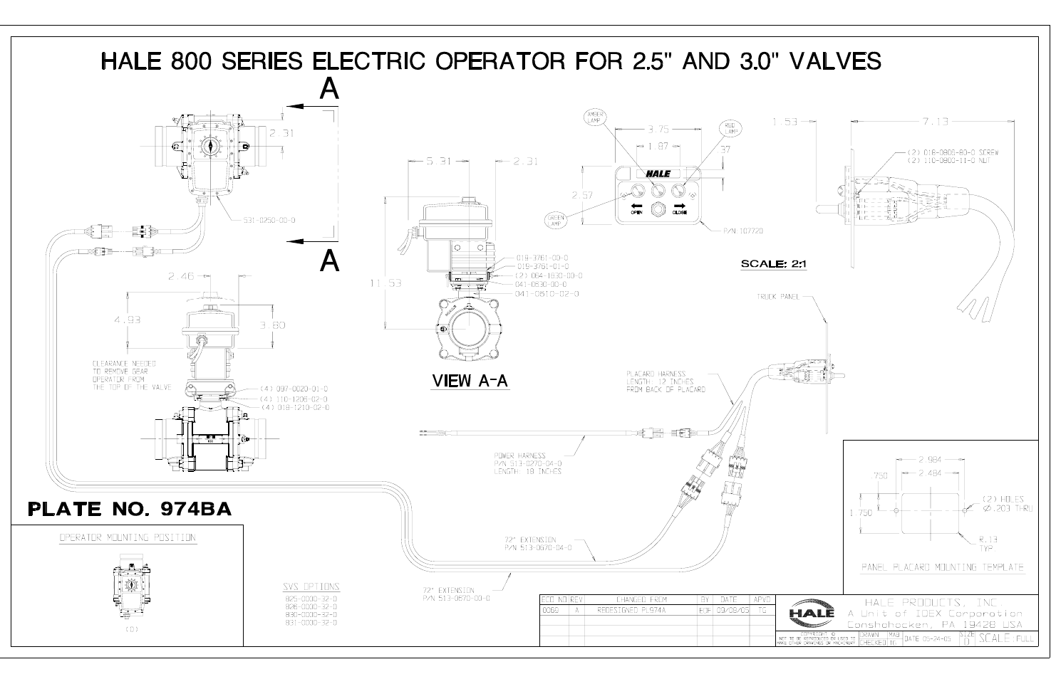 Electric operator for 2-1/2” and 3” valves b | Hale Torrent SVS Stainless Steel Valves User Manual | Page 67 / 100