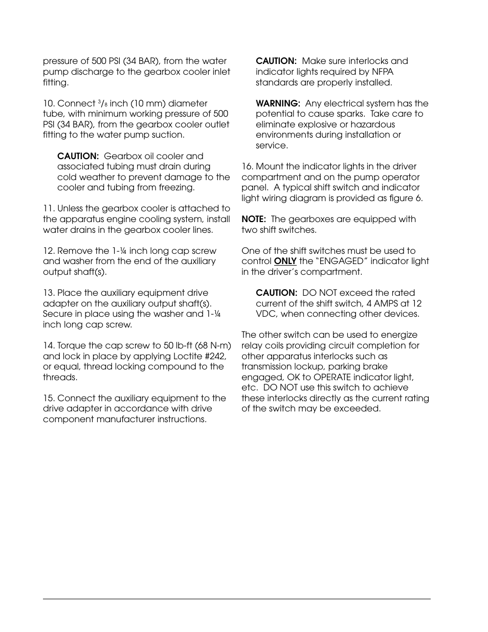 Split-shaft pto gearbox | Hale RGA User Manual | Page 14 / 16