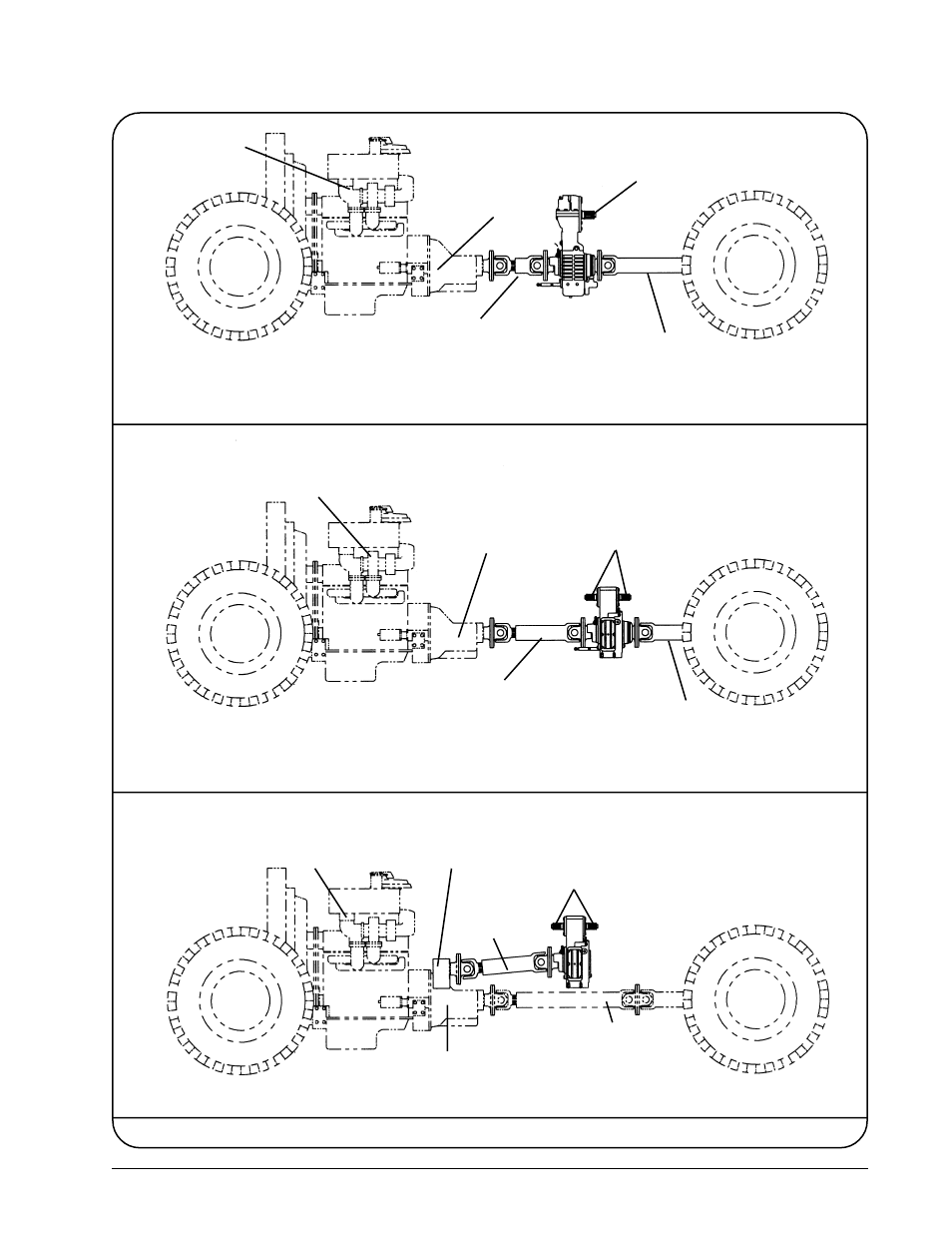 Split-shaft pto gearbox, Figure 1. gearbox location in drive line, Rga gearbox drive line mounted | Mga gearbox drive line mounted, Transmission pto driven gearbox (mga shown), 3installation manual | Hale RGA User Manual | Page 5 / 16