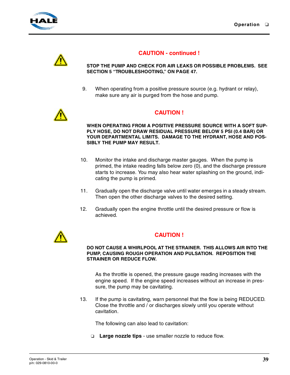 Hale Trailer User Manual | Page 39 / 74