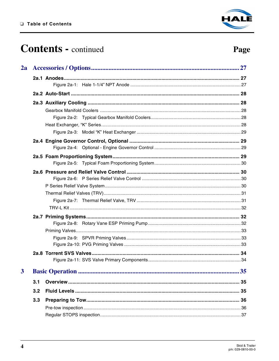 Hale Trailer User Manual | Page 4 / 74