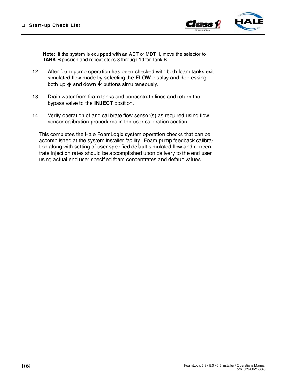 Hale FoamLogix 6.5 User Manual | Page 108 / 194