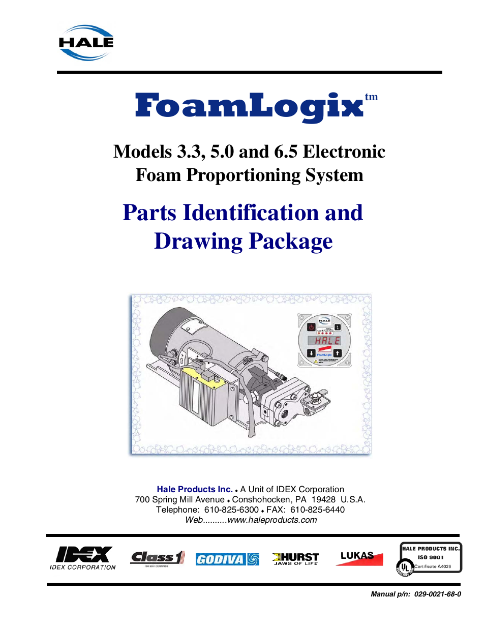 Foamlogix, Parts identification and drawing package | Hale FoamLogix 6.5 User Manual | Page 155 / 194