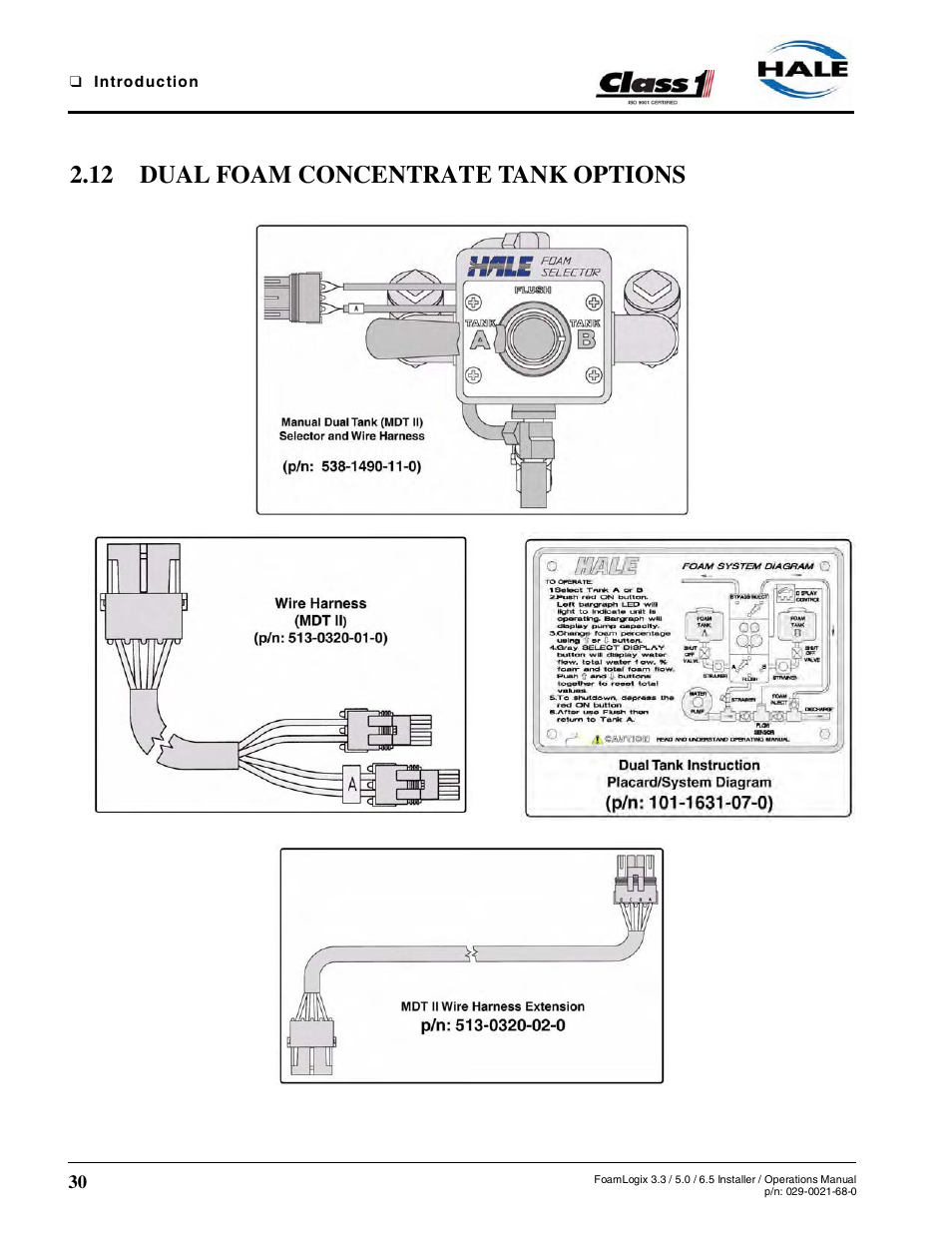 12 dual foam concentrate tank options | Hale FoamLogix 6.5 User Manual | Page 30 / 194