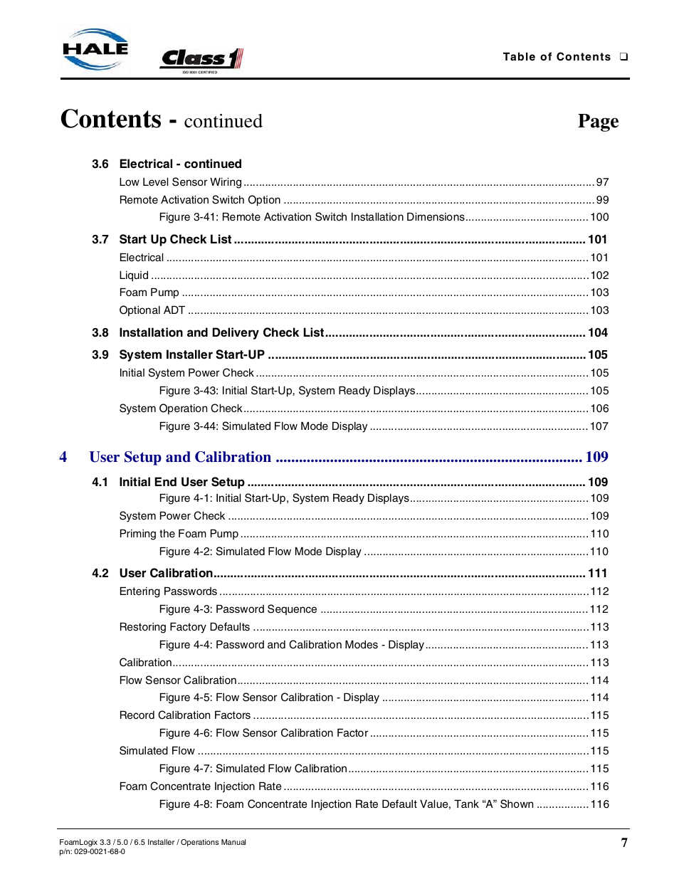 Hale FoamLogix 6.5 User Manual | Page 7 / 194