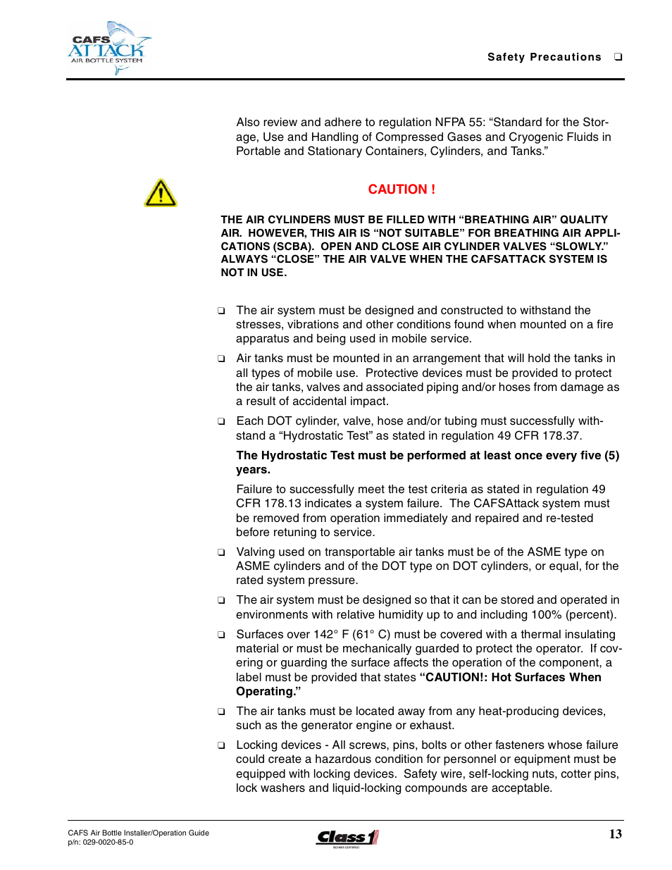 Hale CAFS Attack User Manual | Page 13 / 100
