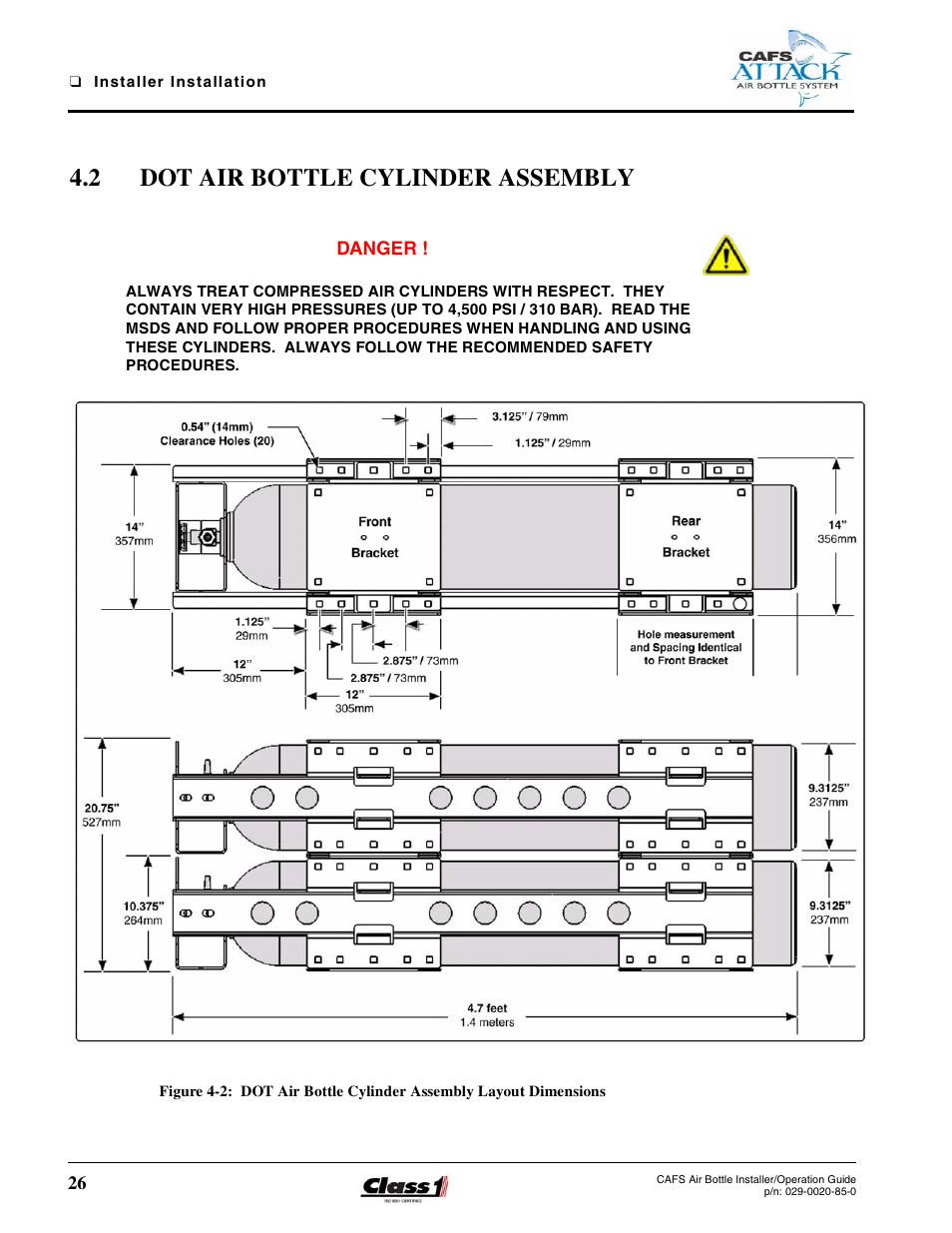 2 dot air bottle cylinder assembly, Dot air bottle cylinder assembly | Hale CAFS Attack User Manual | Page 26 / 100