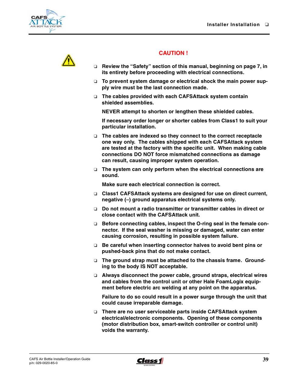 Hale CAFS Attack User Manual | Page 39 / 100