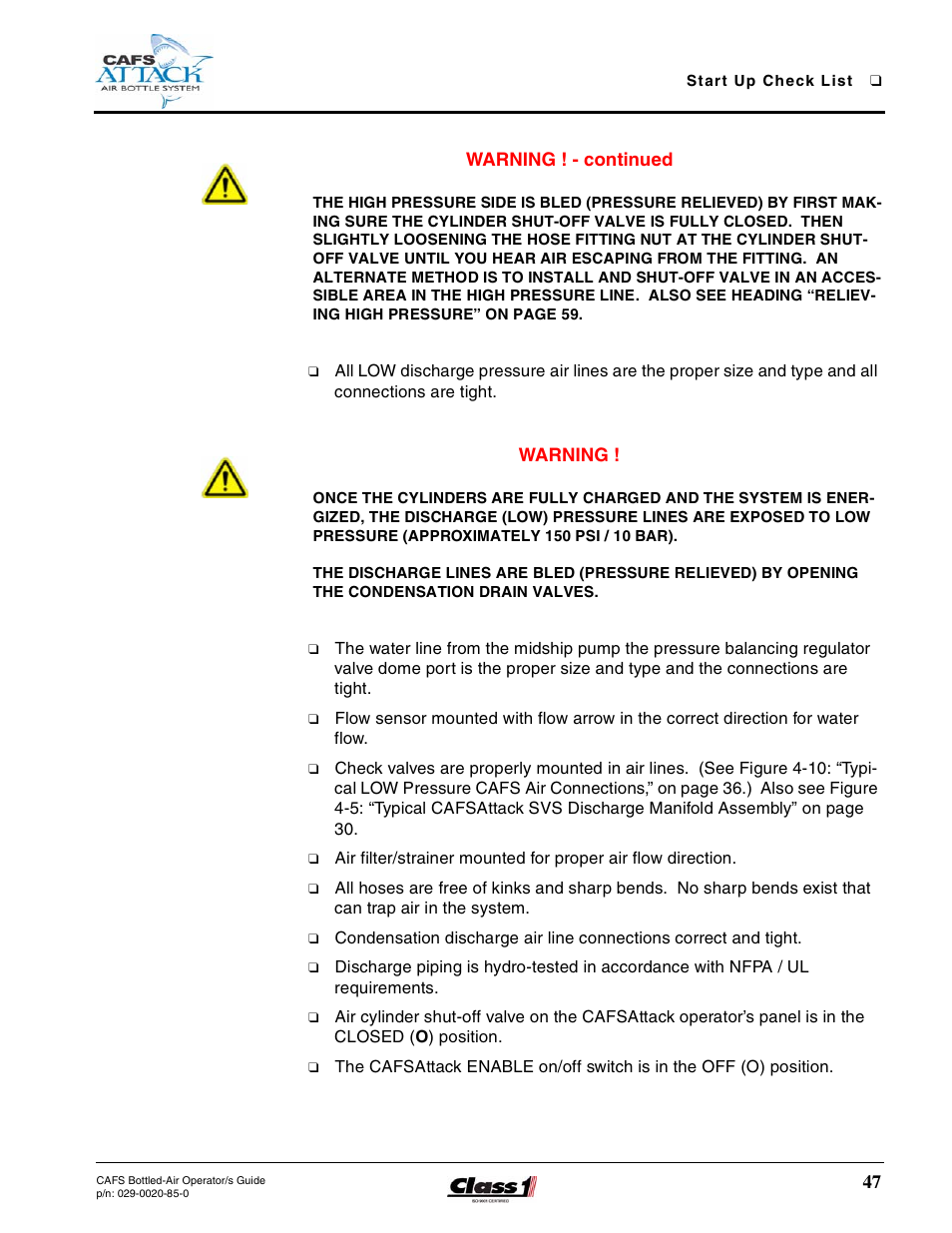 Hale CAFS Attack User Manual | Page 47 / 100